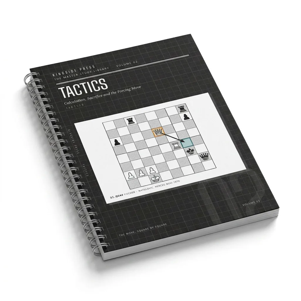 Volume 2: Tactics — spiral-bound chess workbook